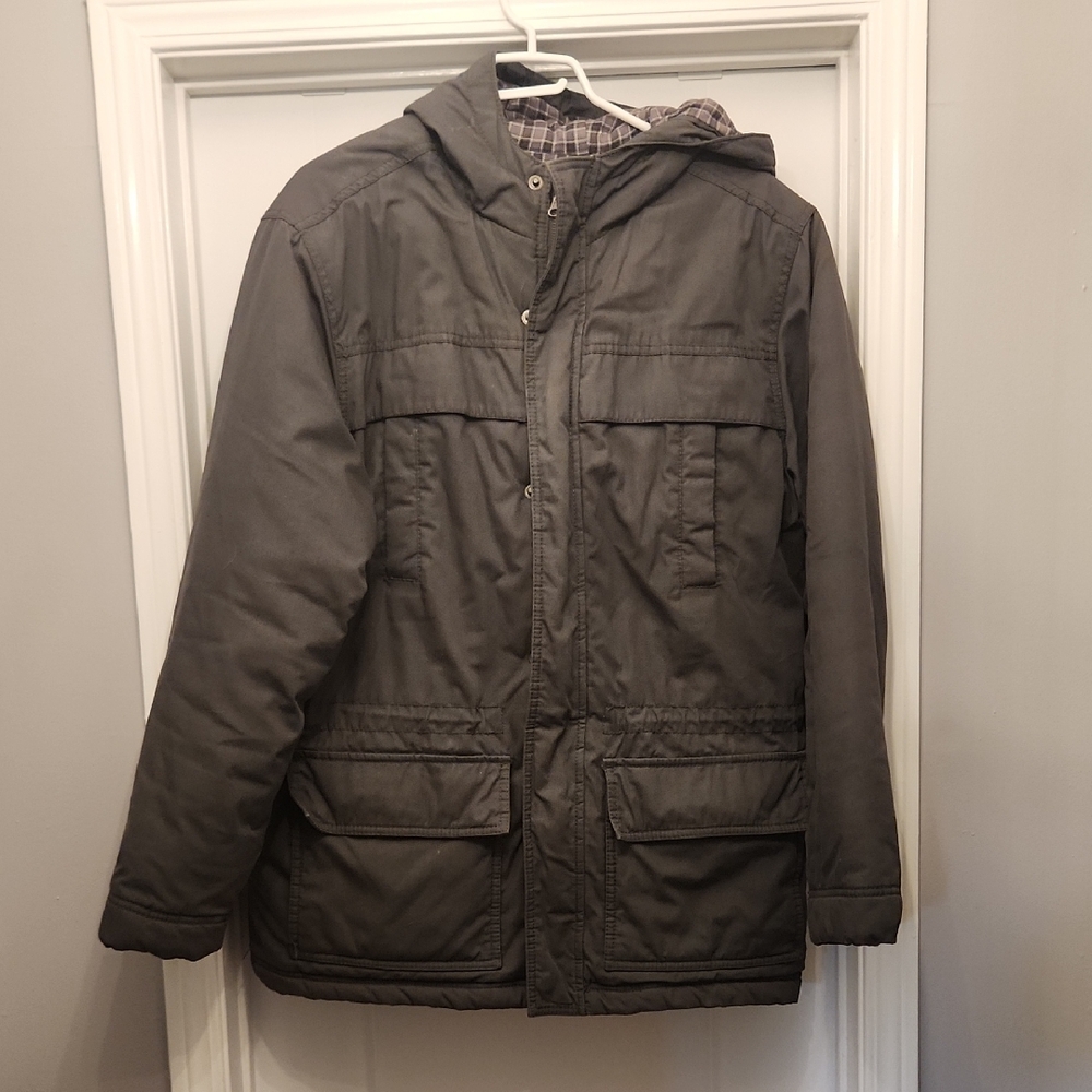 Merona Dark Gray Hooded Field Jacket